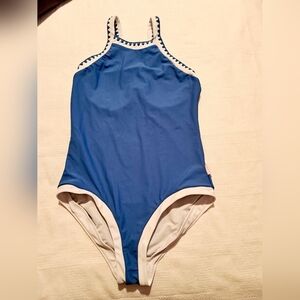 Seafolly women's blue & white swim suit, no size tag
